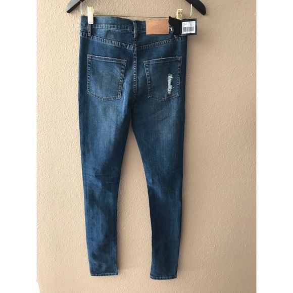 Cheap Monday second skin skinny distressed jeans - Picture 4 of 5